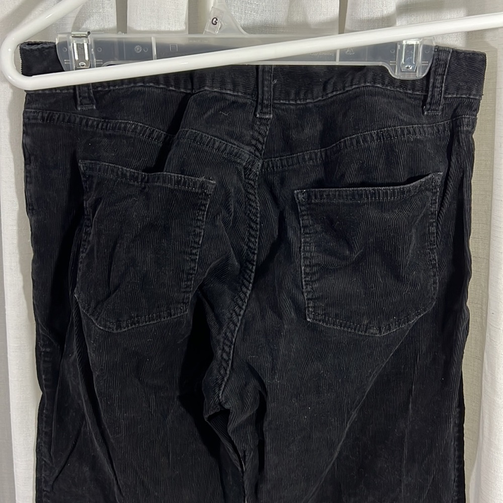 Women’s Petite Size 10 Black Boot Cut Corduroy Pants - Picture 4 of 6